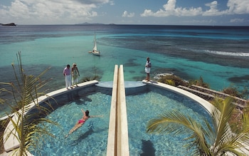 Celebrities flock to Mustique each winter