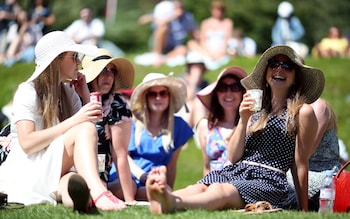 Spectators at Wimbledon Championship