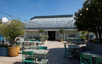 The outdoor seating area at the Royal Victoria Pavilion in Ramsgate