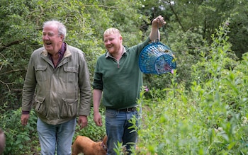 Jeremy Clarkson and Kaleb Cooper in Clarkson's Farm