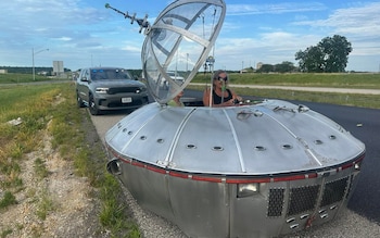 The UFO-style car pulled over by police in Missouri