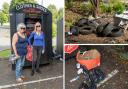 Carolyn Richardson (left) and Elaine Haughey say areas near Blythswood Retail Park have become a dumping ground