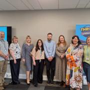 Martin Fotheringham, Lesley Nish, Frances Burns, Adelle McGinn, Alan Clark, Cllr Jennifer Adam, Amanda Moulson and Rachael McGougan