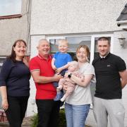 Martin with wife Patricia, daughter Caroline, son Martin and grandchildren William and Abbie