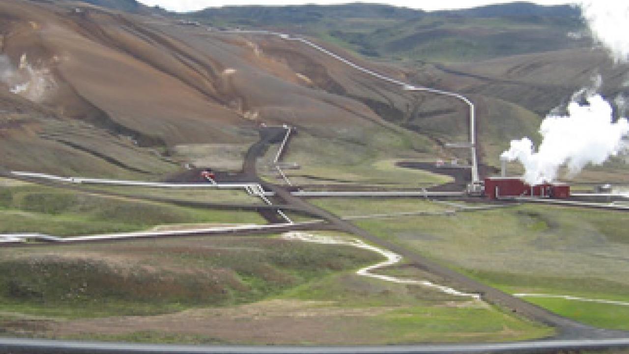 A borehole being drilled for a geothermal energy research project hit molten rock at 6,900 feet.