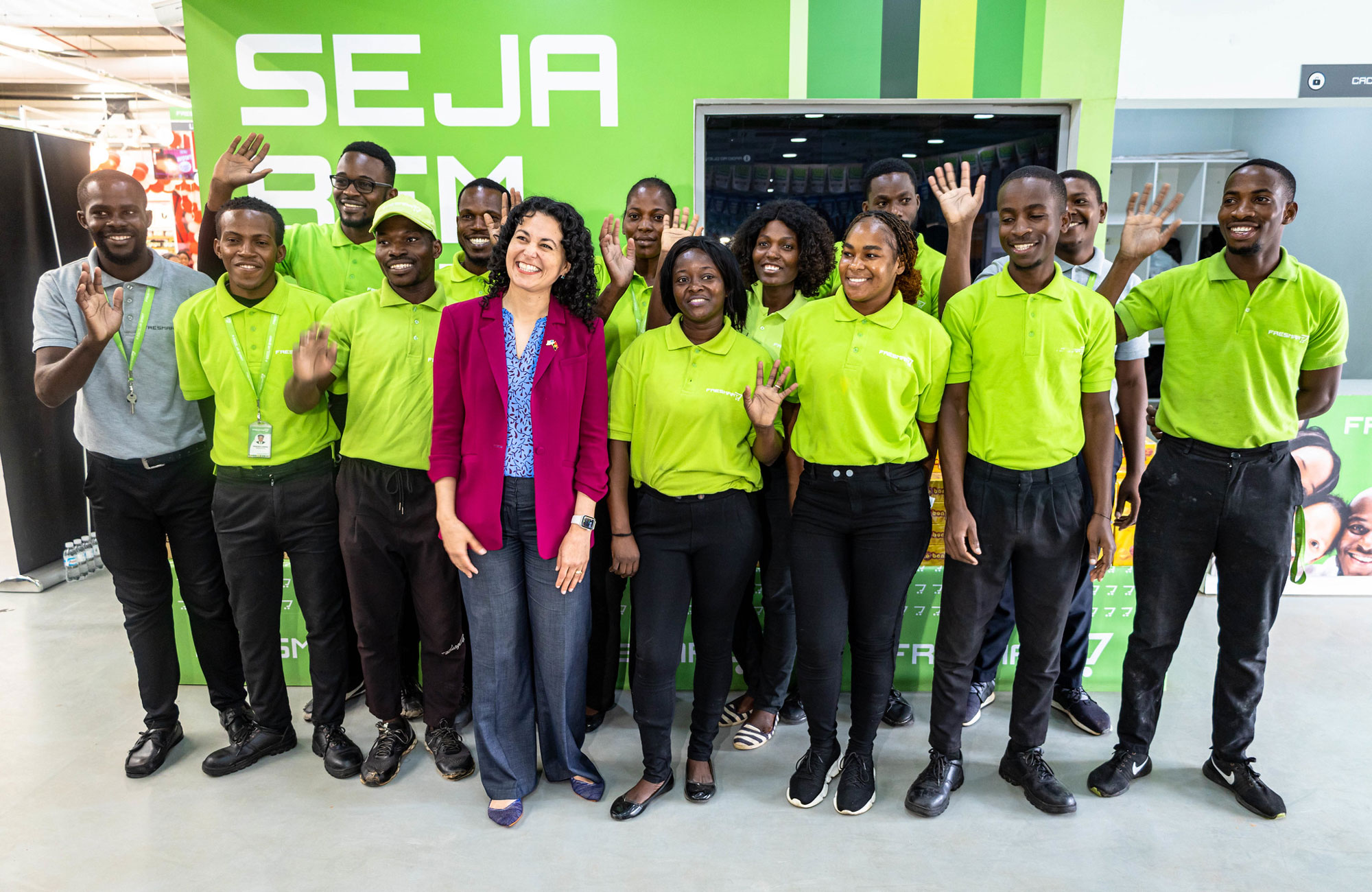 USDA Deputy Secretary Xochitl Torres Small meets with Fresmart supermarket employees