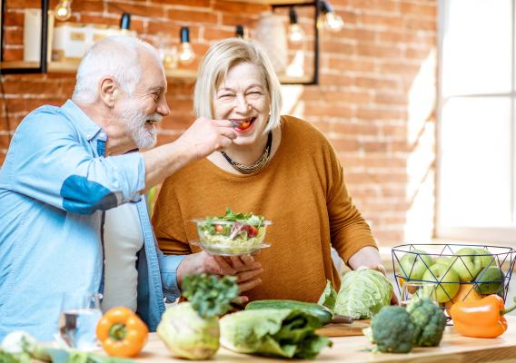 People eating food