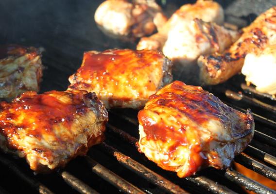 Chicken on the grill