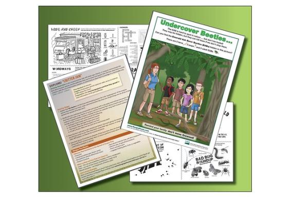 Four activities offered through Hungry Pests educator tools page