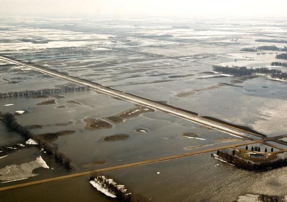 Farmland under water