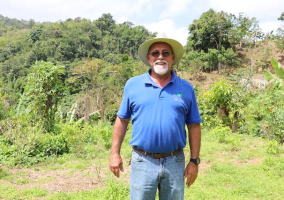 José (Tato) Roig, owner of the Café Roig farm