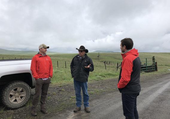 Dan Probert with staff from The Nature Conservancy and The Climate Trust