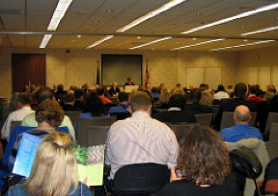 Indiana job forum attendees