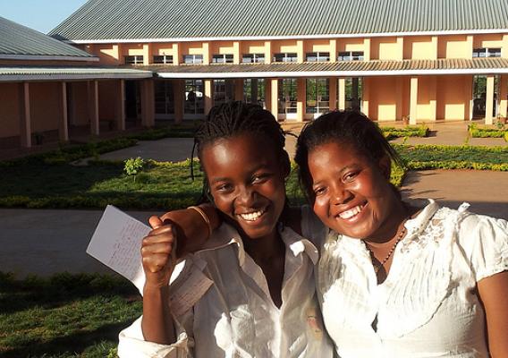 Two teachers currently training at the new Dowa Teachers Training College that opened in Malawi Nov. 30. The college was built with the help of the Foreign Agricultural Service (FAS) Food for Progress (FFP) program, and more than 250 qualified primary school teachers will graduate from there annually. The teachers will instruct children in the rural communities throughout Malawi. (Courtesy Photo)