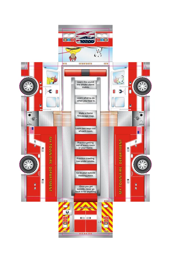 kids fold-up firetruck