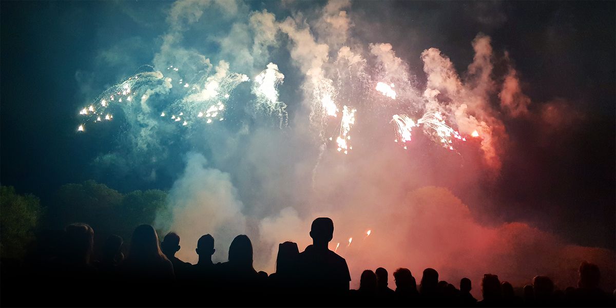 Public fireworks display