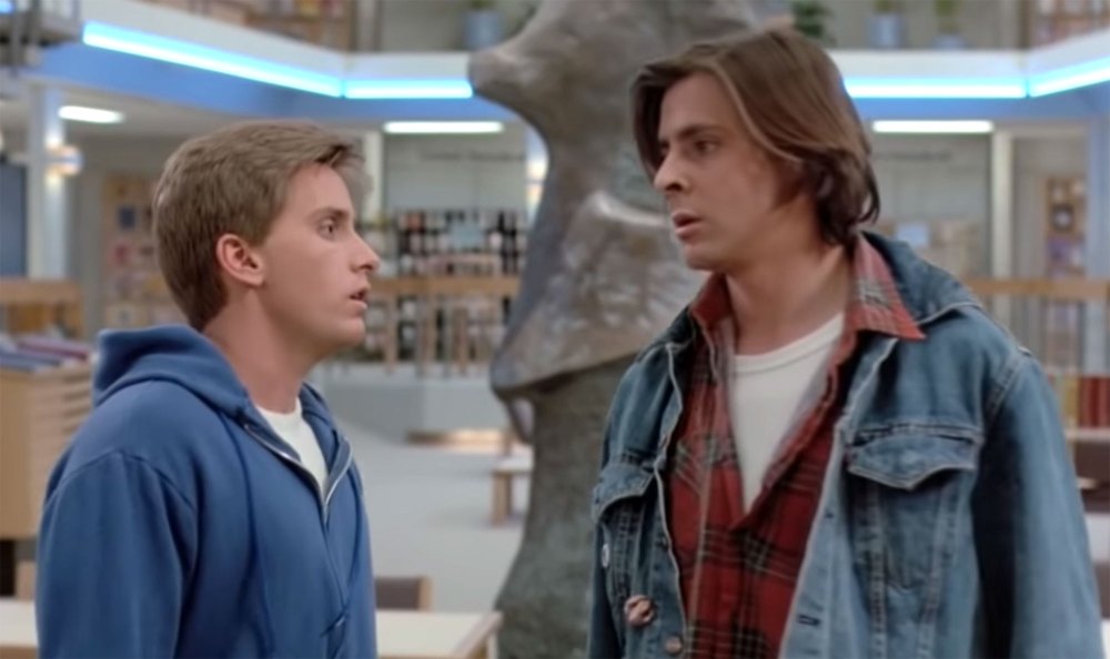 Emilio Estevez and Judd Nelson The Breakfast Club