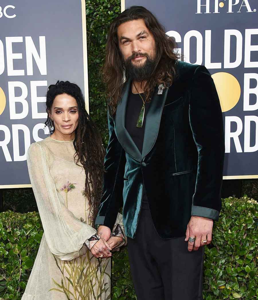 Lisa Bonet and Jason Momoa attend Golden Globes 2020