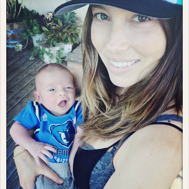 Jessica Biel Justin Timberlake Family Pics Before Baby No 2