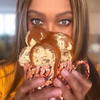 Tyra Banks ice cream