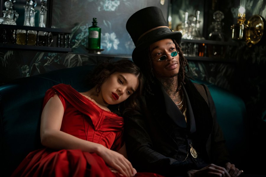 Hailee Steinfeld as Emily Dickinson and Wiz Khalifa as Death on 'Dickinson'