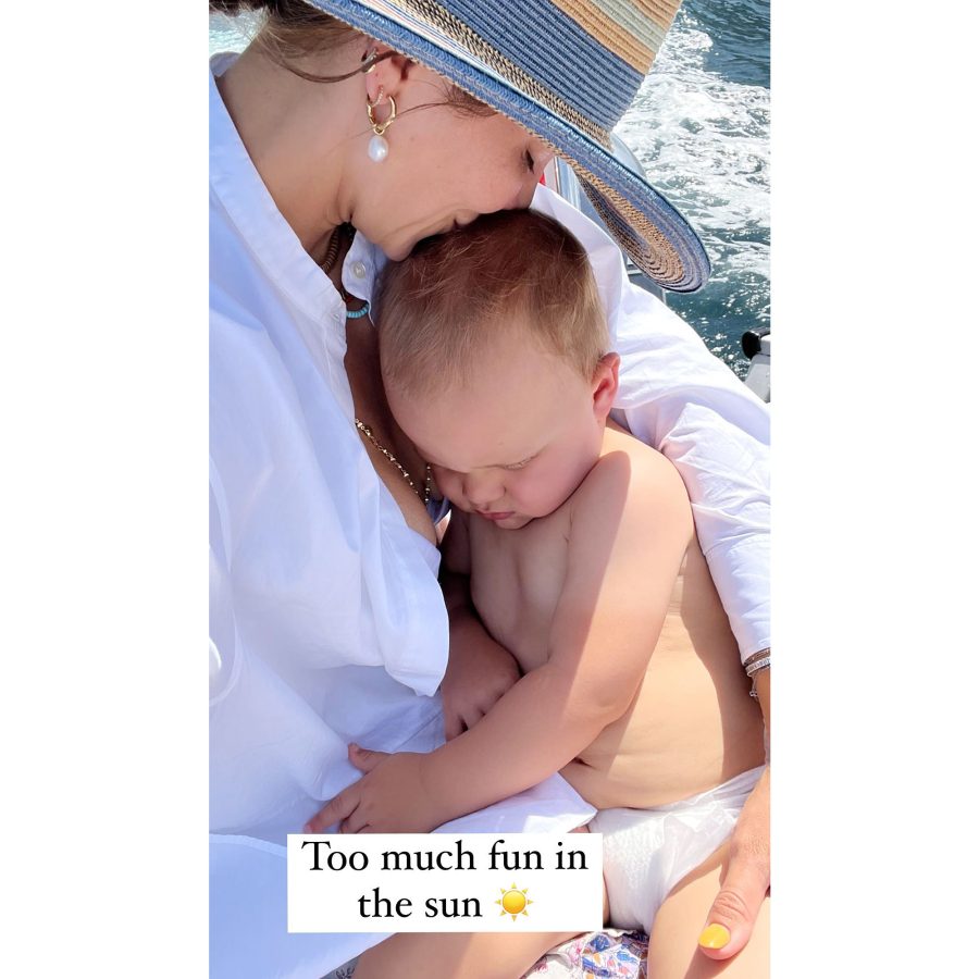 Katharine McPhee Shares Rare Pic Son Rennie Boat Trip Too Much Fun