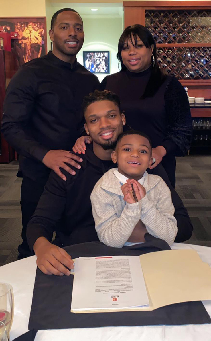 Damar Hamlin and Family