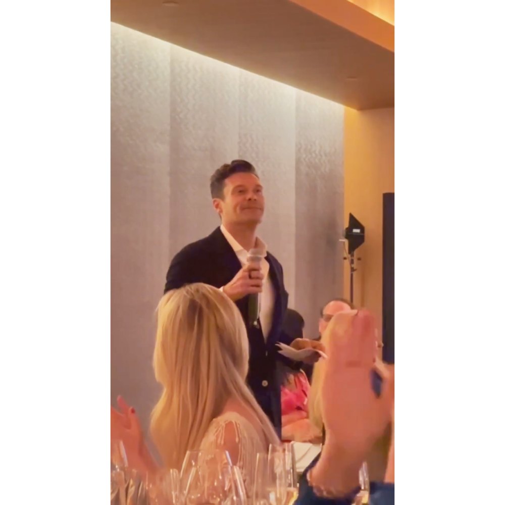 Ryan Seacrest Hosts Farewell Dinner for Crew