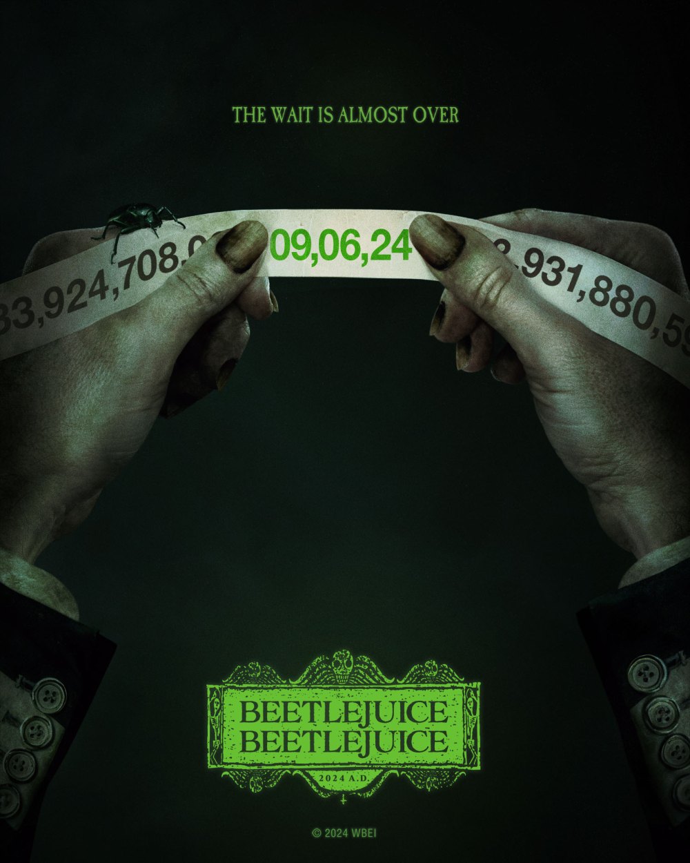 New Beetlejuice 2 Poster Reveals Film Official Titlehttps://twitter.com/wbpictures/status/1753101347925504256?ref_src=twsrc%5Egoogle%7Ctwcamp%5Eserp%7Ctwgr%5Etweet