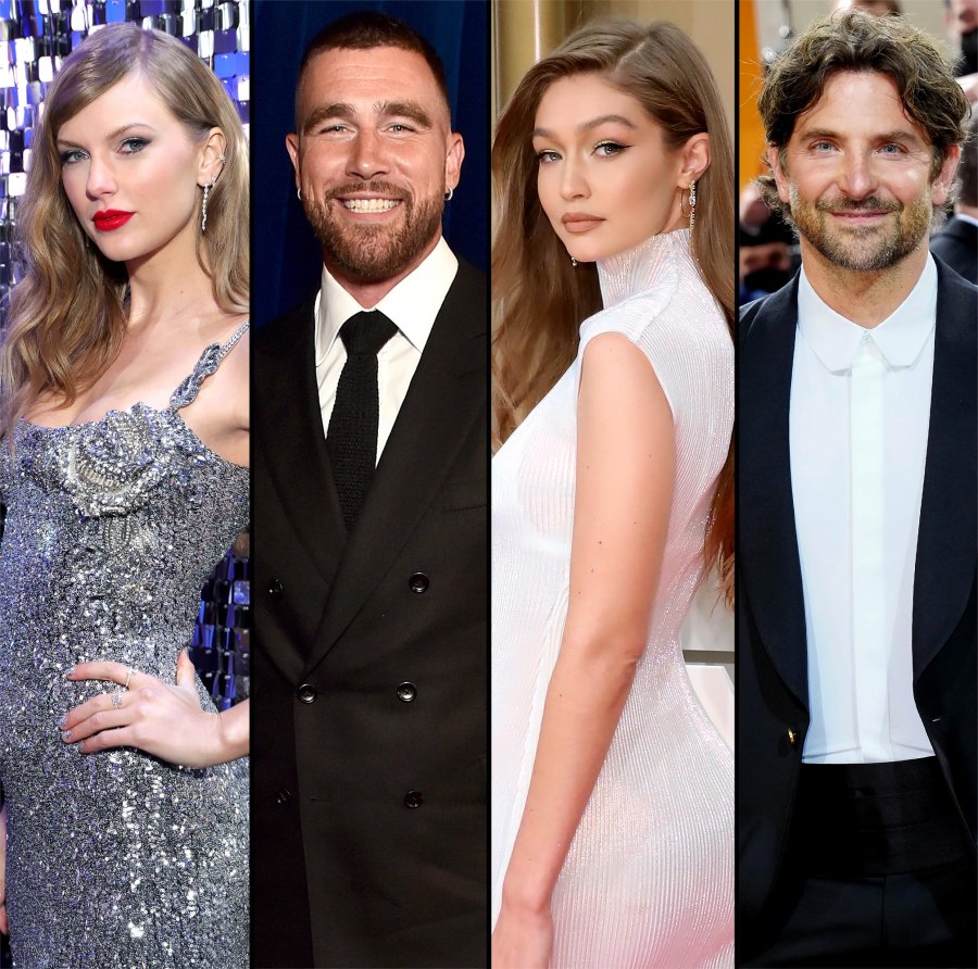 Taylor Swift Travis Kelce Gigi Hadid and Bradley Cooper