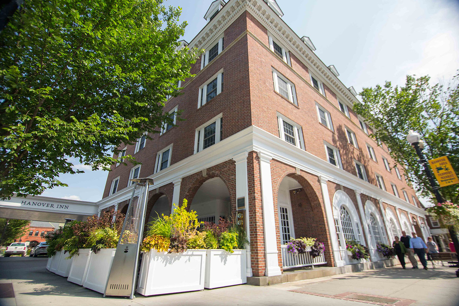 a view of a hotel from outdoors