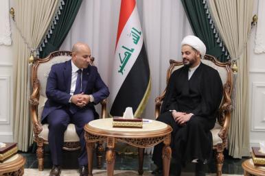 Diyala governor Adnan al-Jaber with U.S.-designated terrorist Qais al-Khazali. 