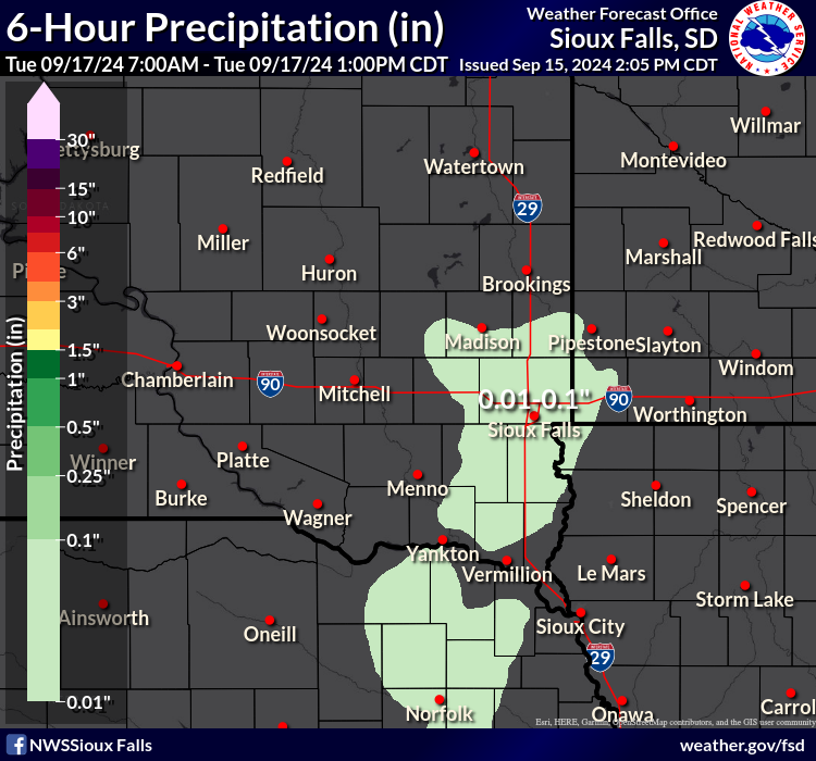 6-hour Rainfall Forecast