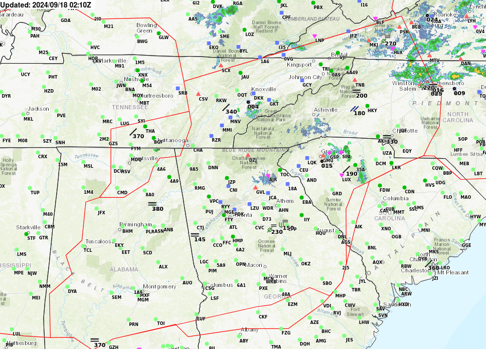 Southeast Radar Loop