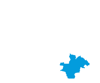 Map of BC highlighting Thompson-Okanagan region