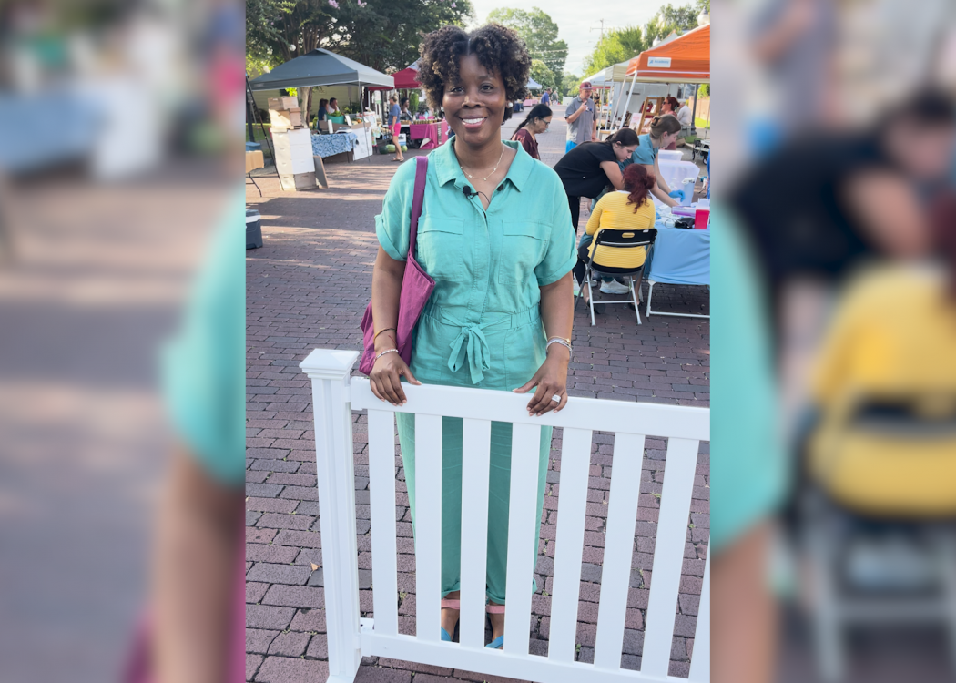 A woman at a farmers market