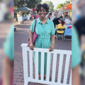 A woman at a farmers market