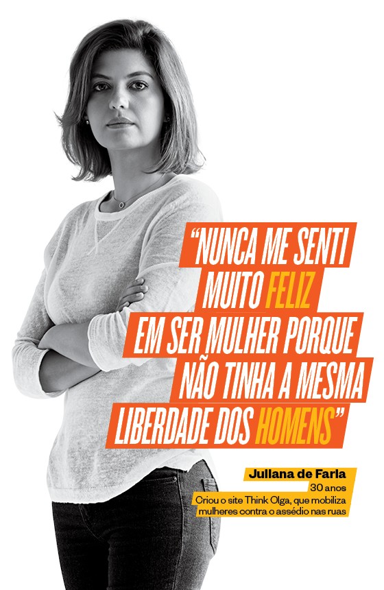 Juliana de Faria: Juliana de Faria, criadora do grupo que lançou a campanha #primeiroassedio, relata o assédio que sofria dentro da escola (Foto: Edu Lopes/Click de Gente/ÉPOCA, Produção Daniele Verillo, Makeup Adilson Vital)