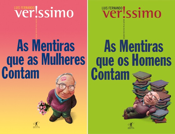 As mentiras que os homens contam e As mentiras que as mulheres contam, de Luis Fernando Verissimo, editora Objetiva (Foto: Reprodução)