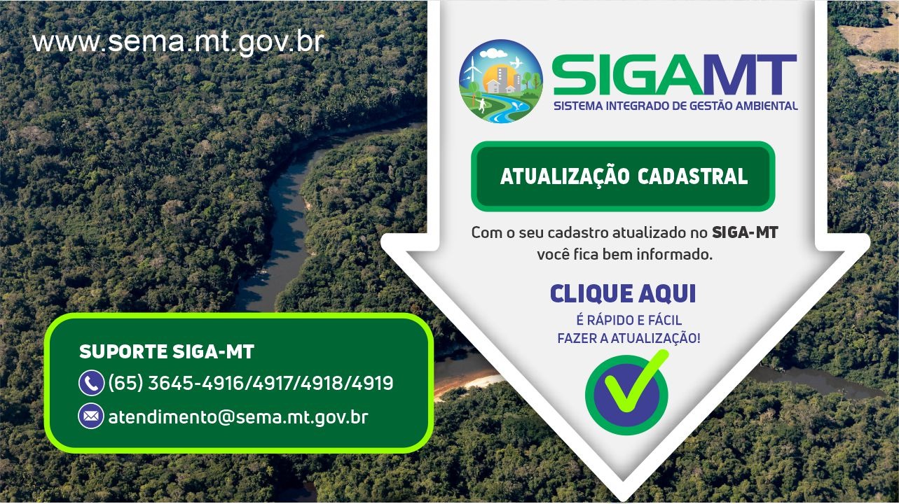 Atualização Cadastral no Siga MT