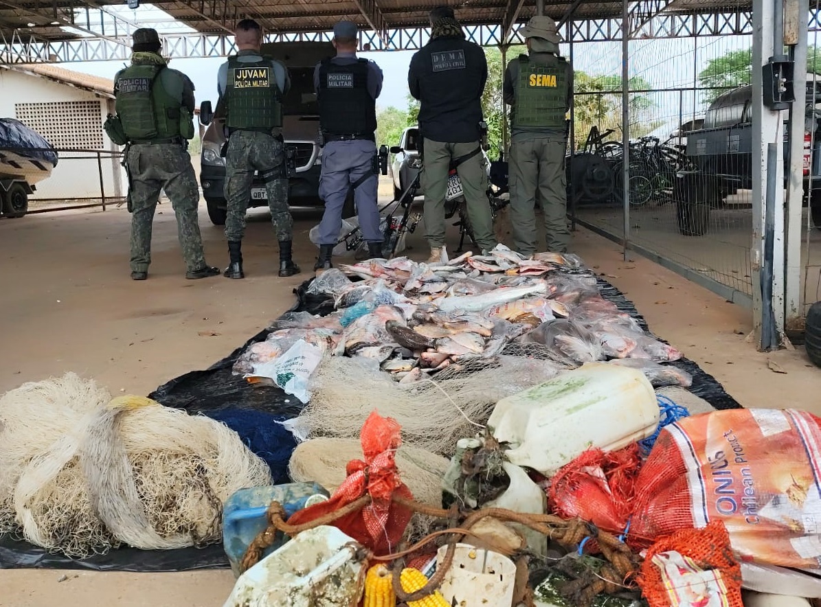 Operação combate crimes de pesca ilegal na Reserva do Patrimônio Natural no Pantanal