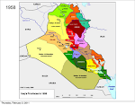 Iraq Provincial Map 1958