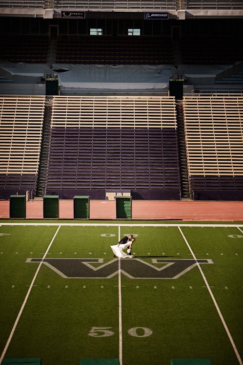 In love, there’s beauty in meeting halfway – especially when it’s at the 50-yard-line at Husky Stadium. Share your lovable photos with us using #LoveatUW (Credit: Erin Schedler Photography)