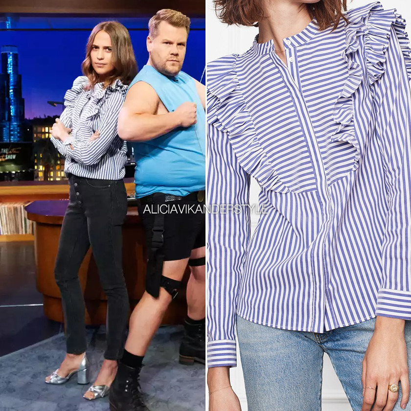 September 19th, 2017 | The Late Late Show with James Corden
Anine Bing Eliza Blouse - $179
Find similar blouses for under $100 below:
!function(doc,s,id){ var e, p, cb; if(!doc.getElementById(id)) { e = doc.createElement(s); e.id = id; cb = new...