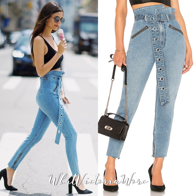 June 22nd, 2018 | Spotted in Tribeca, NY
GRLFRND Mia Paperbag Jeans - $328
!function(doc,s,id){ var e, p, cb; if(!doc.getElementById(id)) { e = doc.createElement(s); e.id = id; cb = new Date().getTime().toString(); p =...