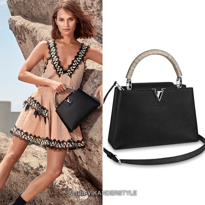 Louis Vuitton Cruise 2019 Campaign | 2018
Louis Vuitton Capucines MM in Noir - $5,850