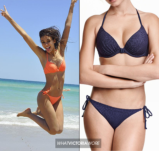 May 6th, 2016 | Instagram Post (x)
H&M Padded Underwire Bikini Top - $17.99
H&M Bikini Bottoms - $12.99
Unfortunately the exact color Victoria has is sold out online but I would definitely check if they have it available in stores since the stock in...