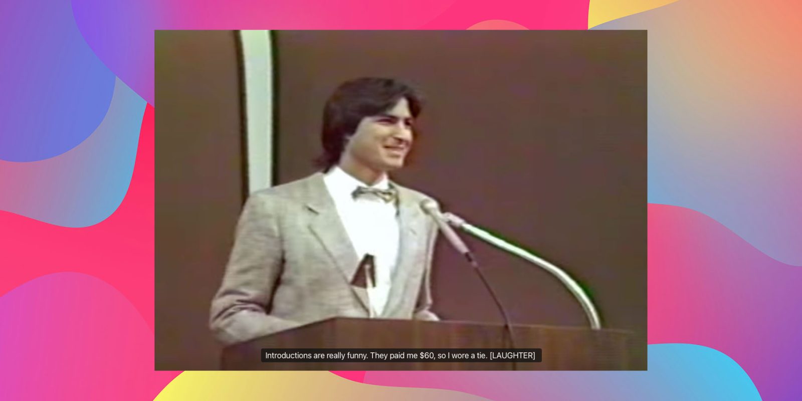 Previously unreleased video of Steve Jobs predicting the future (framegrab)