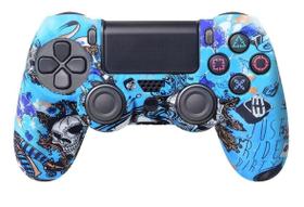 Controle Compatível Joystick Video Game Ps4 Sem Fio Bluetooth Pc Computador Notebook Smart TV Personalizado Presente dia das Crianças