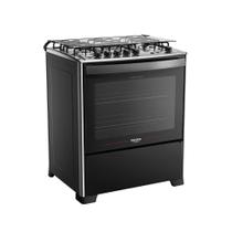 Fogão 5 Bocas Preto com Mesa de Inox Dako Magister Bivolt